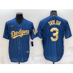 MLB Dodgers 3 Chris Taylor Navy Gold Nike Cool Base Men Jersey MLB Dodgers 3 Chris Taylor Navy Gold Nike Cool Base Men Jersey