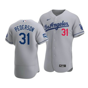 MLB Dodgers 31 Joc Pederson Grey 2020 World Series Champions Flexbase Men Jersey MLB Dodgers 31 Joc Pederson Grey 2020 World Series Champions Flexbase Men Jersey