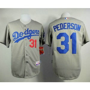 MLB Dodgers 31 Joc Pederson Grey Cool Base Men Jersey MLB Dodgers 31 Joc Pederson Grey Cool Base Men Jersey