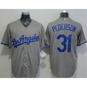 MLB Dodgers 31 Joc Pederson Grey New Cool Base Men JerseyS MLB Dodgers 31 Joc Pederson Grey New Cool Base Men JerseyS