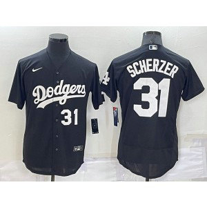 MLB Dodgers 31 Max Scherzer Black Nike Cool Base Baseball Men Jersey MLB Dodgers 31 Max Scherzer Black Nike Cool Base Baseball Men Jersey