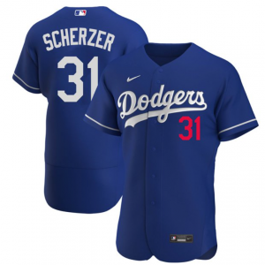 MLB Dodgers 31 Max Scherzer Blue Nike Flexbase Men Jersey MLB Dodgers 31 Max Scherzer Blue Nike Flexbase Men Jersey