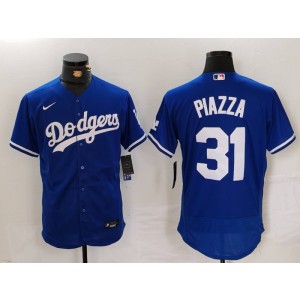 MLB Dodgers 31 Mike Piazza Blue Nike Cool Base Men Jersey MLB Dodgers 31 Mike Piazza Blue Nike Cool Base Men Jersey