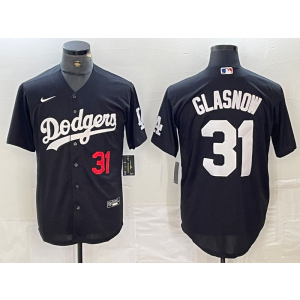 MLB Dodgers 31 Tyler Glasnow Black Nike Cool Base Men Jersey MLB Dodgers 31 Tyler Glasnow Black Nike Cool Base Men Jersey