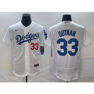 MLB Dodgers 33 Outman White Nike Flexbase Men Jersey MLB Dodgers 33 Outman White Nike Flexbase Men Jersey