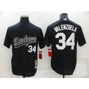 MLB Dodgers 34 Fernando Valenzuela Black Nike Cool Base Men Jersey MLB Dodgers 34 Fernando Valenzuela Black Nike Cool Base Men Jersey