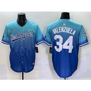 MLB Dodgers 34 Fernando Valenzuela Blue Drift Nike Cool Base Men Jersey MLB Dodgers 34 Fernando Valenzuela Blue Drift Nike Cool Base Men Jersey