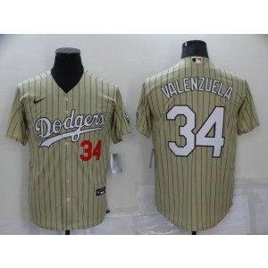 MLB Dodgers 34 Fernando Valenzuela Cream Nike Cool Base Men Jersey MLB Dodgers 34 Fernando Valenzuela Cream Nike Cool Base Men Jersey