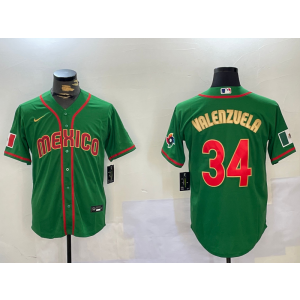 MLB Dodgers 34 Fernando Valenzuela Green Nike Cool Base Men Jersey MLB Dodgers 34 Fernando Valenzuela Green Nike Cool Base Men Jersey