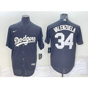MLB Dodgers 34 Toro Valenzuela Black Cool Base Baseball Men Jersey MLB Dodgers 34 Toro Valenzuela Black Cool Base Baseball Men Jersey