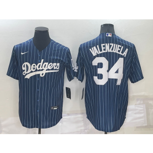 MLB Dodgers 34 Toro Valenzuela Blue Nike Cool Base Men Jersey MLB Dodgers 34 Toro Valenzuela Blue Nike Cool Base Men Jersey