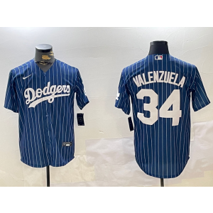 MLB Dodgers 34 Toro Valenzuela Blue Nike Cool Base Men Jersey MLB Dodgers 34 Toro Valenzuela Blue Nike Cool Base Men Jersey