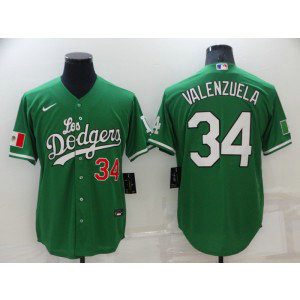 MLB Dodgers 34 Toro Valenzuela Green Mexico Nike Cool Base Men Jersey MLB Dodgers 34 Toro Valenzuela Green Mexico Nike Cool Base Men Jersey