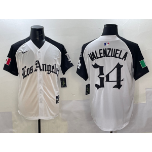 MLB Dodgers 34 Toro Valenzuela White Mexico Nike Cool Base Men Jersey MLB Dodgers 34 Toro Valenzuela White Mexico Nike Cool Base Men Jersey