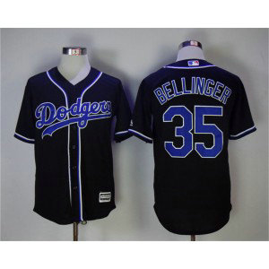 MLB Dodgers 35 Cody Bellinger Black Cool Base Men Jersey 1 MLB Dodgers 35 Cody Bellinger Black Cool Base Men Jersey 1