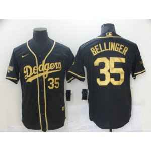 MLB Dodgers 35 Cody Bellinger Black Gold Nike Cool Base Men Jersey MLB Dodgers 35 Cody Bellinger Black Gold Nike Cool Base Men Jersey