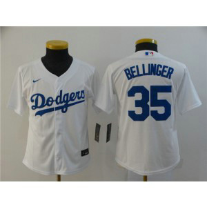 MLB Dodgers 35 Cody Bellinger White 2020 Nike Cool Base Youth Jersey MLB Dodgers 35 Cody Bellinger White 2020 Nike Cool Base Youth Jersey
