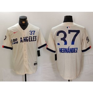 MLB Dodgers 37 Cream City Nike Cool Base Men Jersey MLB Dodgers 37 Cream City Nike Cool Base Men Jersey