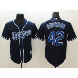 MLB Dodgers 42 Jackie Robinson Black Cool Base Men Jersey MLB Dodgers 42 Jackie Robinson Black Cool Base Men Jersey