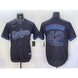 MLB Dodgers 42 Jackie Robinson Black Nike Cool Base Men Jersey MLB Dodgers 42 Jackie Robinson Black Nike Cool Base Men Jersey