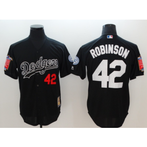 MLB Dodgers 42 Jackie Robinson Black Throwback Cool Base Men Jersey MLB Dodgers 42 Jackie Robinson Black Throwback Cool Base Men Jersey