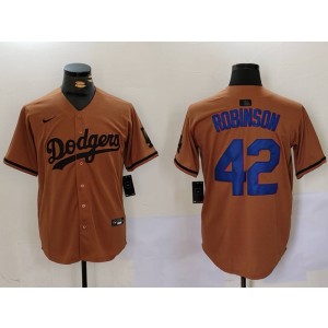 MLB Dodgers 42 Jackie Robinson Brown Nike Cool Base Men Jersey MLB Dodgers 42 Jackie Robinson Brown Nike Cool Base Men Jersey