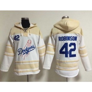 MLB Dodgers 42 Jackie Robinson White Men Sweatshirt Hoodie MLB Dodgers 42 Jackie Robinson White Men Sweatshirt Hoodie