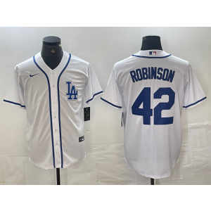 MLB Dodgers 42 Jackie Robinson White Nike Cool Base Men Jersey MLB Dodgers 42 Jackie Robinson White Nike Cool Base Men Jersey
