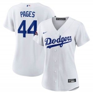 MLB Dodgers 44 Andy Pages White 2024 World Series Champions Cool Base Women Jersey(Run Small) MLB Dodgers 44 Andy Pages White 2024 World Series Champions Cool Base Women Jersey(Run Small)