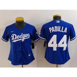 MLB Dodgers 44 Padilla Blue Nike Cool Base Women Jersey MLB Dodgers 44 Padilla Blue Nike Cool Base Women Jersey
