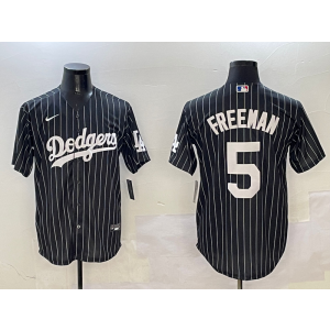 MLB Dodgers 5 Freddie Freeman Black Nike Cool Base Men Jersey MLB Dodgers 5 Freddie Freeman Black Nike Cool Base Men Jersey