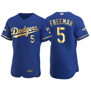 MLB Dodgers 5 Freddie Freeman Royal Gold Nike Flexbase Men Jersey MLB Dodgers 5 Freddie Freeman Royal Gold Nike Flexbase Men Jersey
