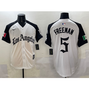 MLB Dodgers 5 Freddie Freeman White Mexico Nike Cool Base Men Jersey MLB Dodgers 5 Freddie Freeman White Mexico Nike Cool Base Men Jersey