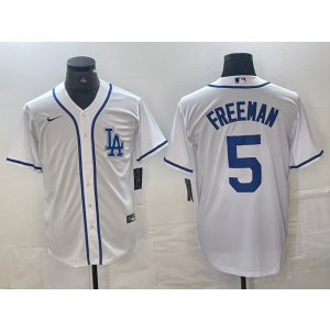 MLB Dodgers 5 Freddie Freeman White Nike Cool Base Men Jersey MLB Dodgers 5 Freddie Freeman White Nike Cool Base Men Jersey