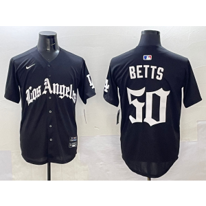 MLB Dodgers 50 Betts New Black Nike Cool Base Men Jersey MLB Dodgers 50 Betts New Black Nike Cool Base Men Jersey