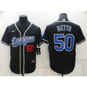 MLB Dodgers 50 Mookie Betts Black Nike Cool Base Men Jersey MLB Dodgers 50 Mookie Betts Black Nike Cool Base Men Jersey