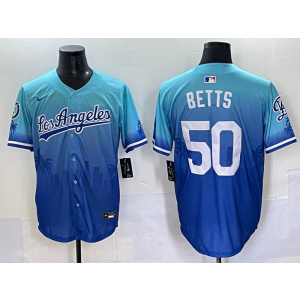 MLB Dodgers 50 Mookie Betts Blue Drift Nike Cool Base Men Jersey MLB Dodgers 50 Mookie Betts Blue Drift Nike Cool Base Men Jersey