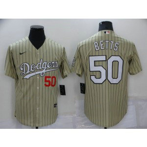 MLB Dodgers 50 Mookie Betts Cream Nike Cool Base Men Jersey MLB Dodgers 50 Mookie Betts Cream Nike Cool Base Men Jersey