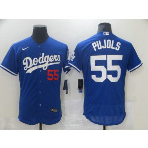 MLB Dodgers 55 Albert Pujols Blue Nike FlexBase Men Jersey MLB Dodgers 55 Albert Pujols Blue Nike FlexBase Men Jersey