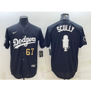 MLB Dodgers 67 Vin Scully Black Gold Nike Flexbase Men Jersey MLB Dodgers 67 Vin Scully Black Gold Nike Flexbase Men Jersey