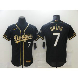 MLB Dodgers 7 Julio Urias Black Gold Flexbase Men Jersey MLB Dodgers 7 Julio Urias Black Gold Flexbase Men Jersey