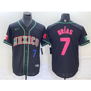 MLB Dodgers 7 Julio Urias Black Mexico Nike Cool Base Men Jersey MLB Dodgers 7 Julio Urias Black Mexico Nike Cool Base Men Jersey