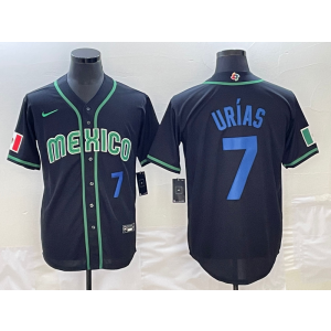 MLB Dodgers 7 Julio Urias Black Mexico Nike Cool Base Men Jerseys MLB Dodgers 7 Julio Urias Black Mexico Nike Cool Base Men Jerseys
