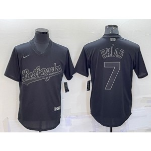 MLB Dodgers 7 Julio Urias Black Nike Cool Base Men Jersey MLB Dodgers 7 Julio Urias Black Nike Cool Base Men Jersey