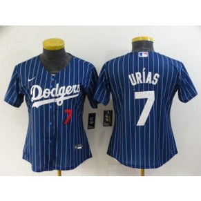 MLB Dodgers 7 Julio Urias Blue Nike Cool Base Women Jersey MLB Dodgers 7 Julio Urias Blue Nike Cool Base Women Jersey