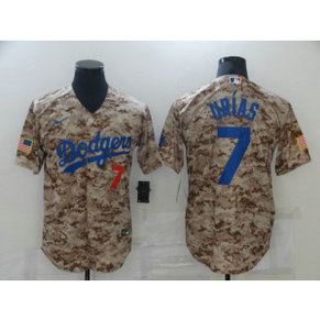 MLB Dodgers 7 Julio Urias Camo Nike Cool Base Men Jersey 1 MLB Dodgers 7 Julio Urias Camo Nike Cool Base Men Jersey 1