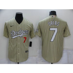MLB Dodgers 7 Julio Urias Cream Nike Cool Base Men Jersey MLB Dodgers 7 Julio Urias Cream Nike Cool Base Men Jersey