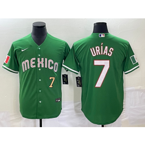 MLB Dodgers 7 Julio Urias Green Mexico Nike Cool Base Men Jersey MLB Dodgers 7 Julio Urias Green Mexico Nike Cool Base Men Jersey