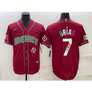 MLB Dodgers 7 Julio Urias Mexico 2023 World Series Men Jersey MLB Dodgers 7 Julio Urias Mexico 2023 World Series Men Jersey