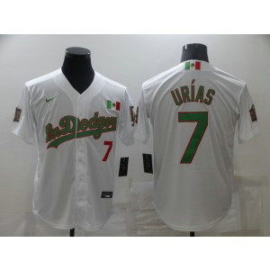 MLB Dodgers 7 Julio Urias White Mexico Cool Base Men Jersey 1 MLB Dodgers 7 Julio Urias White Mexico Cool Base Men Jersey 1